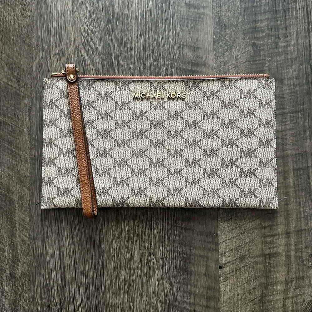 Michael Kors Monogram Wristlet